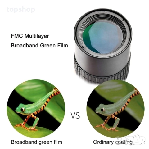 Нов Монокулярен телескоп, 10-300 x 40 мм BAK4 призма/FMC обектив/нощно виждане/зум HD монокулярен..., снимка 3 - Екипировка - 51572618