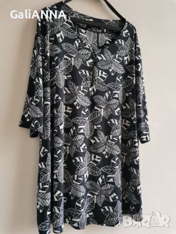 СТРАХОТНА ТУНИКА ЛИКРА С ЦИП 3XL-4XL, снимка 2 - Туники - 46115669