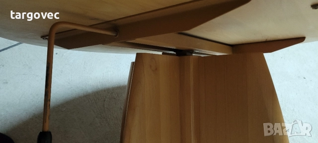 масивна холова кръгла маса с механизъм за височините, снимка 4 - Маси - 51835213