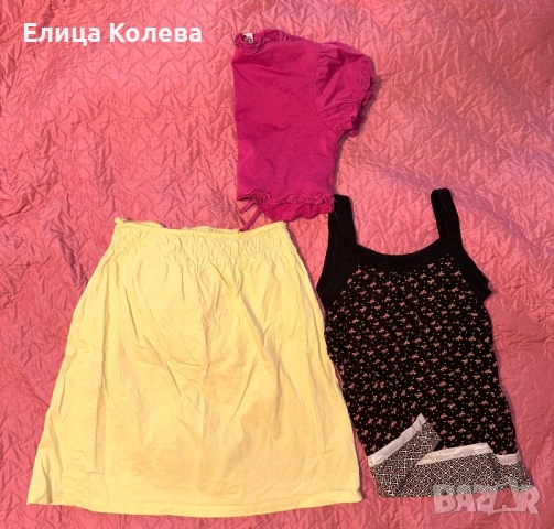 Летен сет за момиче 10 г - пола, топ, болеро, снимка 2 - Детски рокли и поли - 51900406