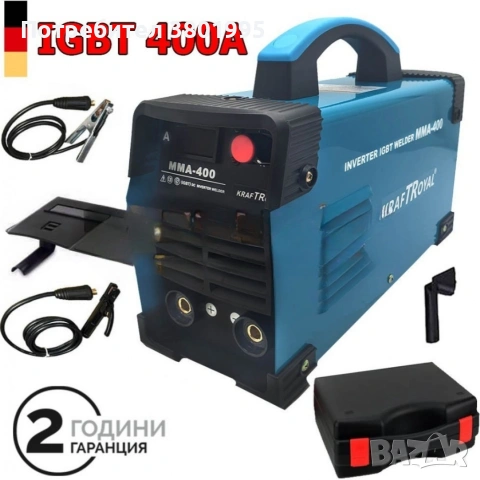 Инверторен електрожен 400А в куфар, снимка 3 - Други инструменти - 53475781