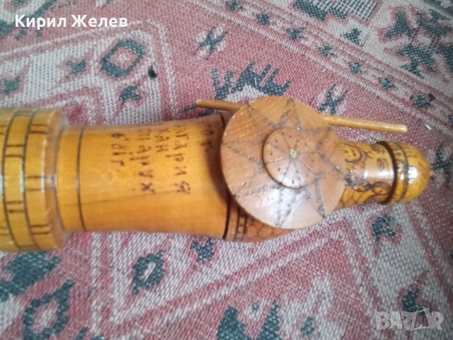 Дървена фигурка на хан Аспарух 53670, снимка 2 - Фигурки - 53392085