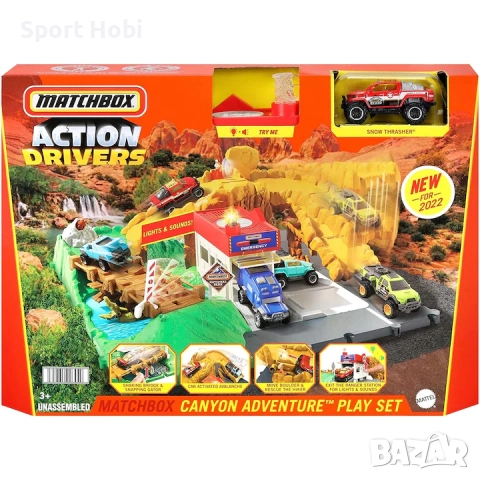 Писта - Комплект Matchbox Action Drivers - Приключение в каньона 