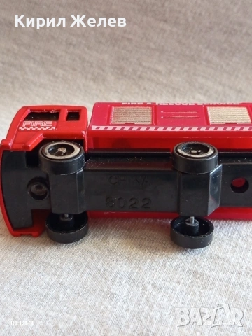 Метална количка ПОЖАРНА много красива за КОЛЕКЦИЯ ДЕКОРАЦИЯ 41270, снимка 6 - Колекции - 53558953