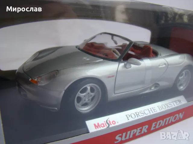 1:18 MAISTO PORSCHE BOXSTER ИГРАЧКА МОДЕЛ КОЛИЧКА, снимка 4 - Колекции - 48210073