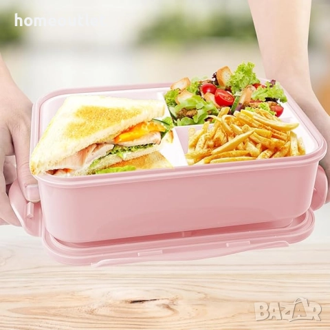 Кутия за храна с отделения и прибори в розово LIFE NUTRITIONIST LK-PINK SINGLE LUNCH BOX, B07WBVZMTT, снимка 5 - Кутии за съхранение - 51668443