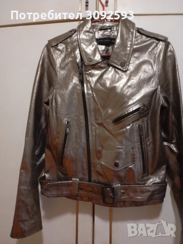 Дамско яке -естествена кожа Zara, снимка 2 - Якета - 53809388