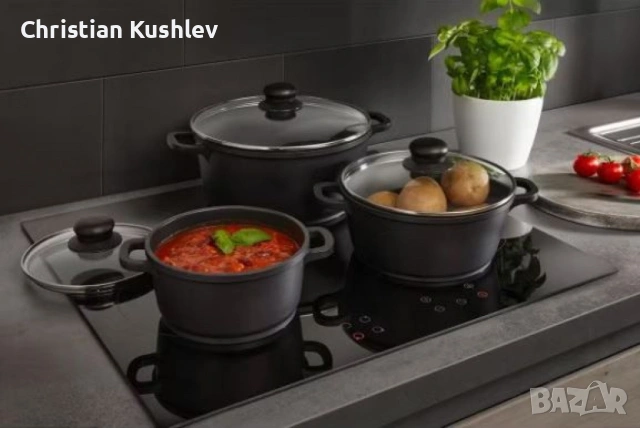 Гранитен комплект касероли Lexical ECO SMART SERIES – 6 части 24/26/30 см, снимка 2 - Други - 53280239