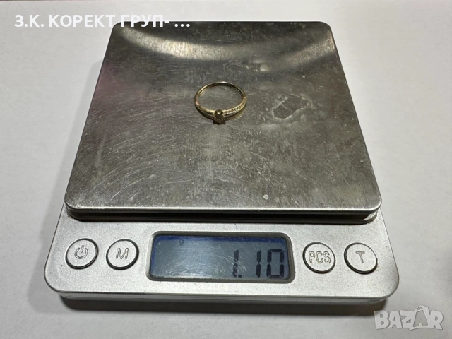 Златен пръстен 14к, 1,10гр, снимка 2 - Пръстени - 53275924