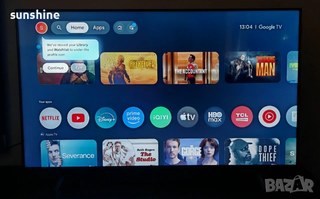 Телевизор TCL QLED 43C655 43" Smart Google TV, 4K Ultra HD Гаранция, снимка 4 - Телевизори - 53771000