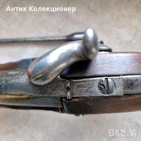 Кавалерийски капсулен/пищов пистолет модел 1822 T-Bis, произведен в Франция/ идея за подарък, снимка 6 - Антикварни и старинни предмети - 45982777