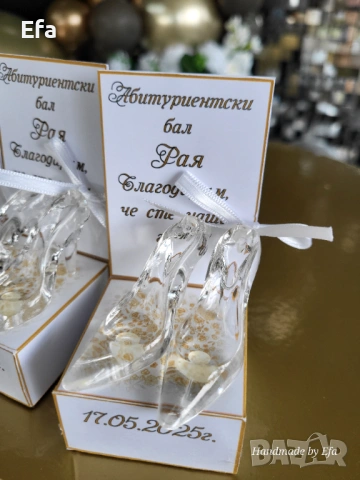 Подарък за гости за абитуриентка - акрилни обувки , снимка 5 - Декорация - 54163379