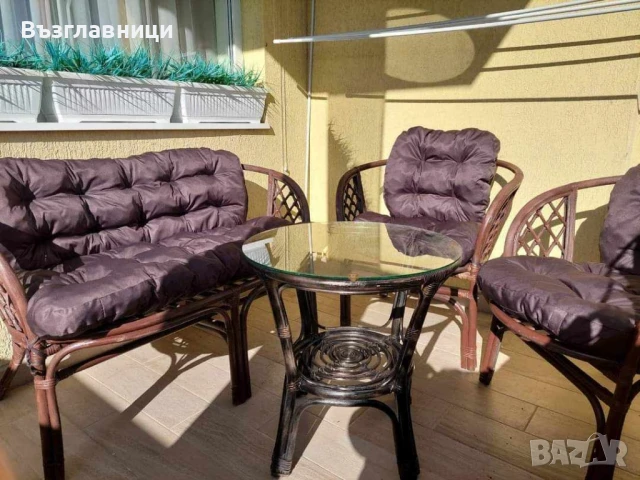 Комплект възглавници за ратанов комплект, снимка 5 - Градински мебели, декорация  - 50837123
