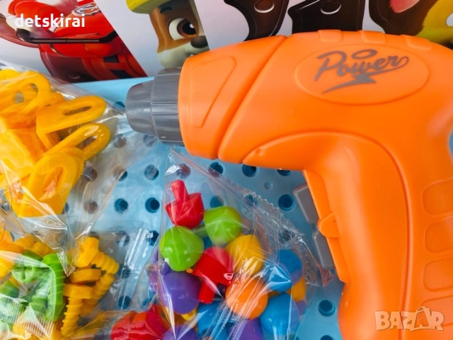 Конструктор с винтоверт- 3D мозайка Пес Патрул, снимка 5 - Конструктори - 51777330