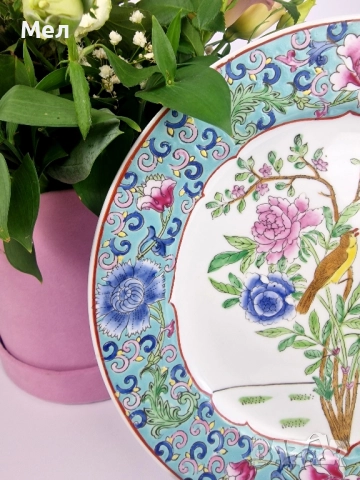 Декоративна, китайска чиня, снимка 4 - Антикварни и старинни предмети - 52256019