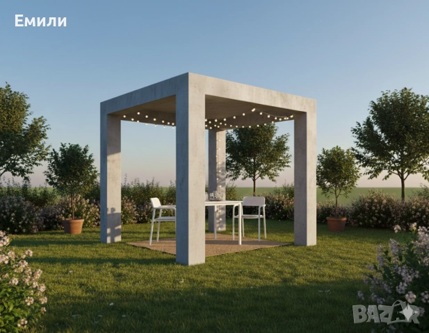 Арки тенти колони навеси дизайнерски тенти по-размер 