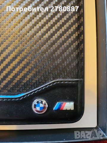 BMW M series Leather Carbon калъф кейс за Samsung Galaxy S23+, черен с кутия , снимка 5 - Калъфи, кейсове - 49545563