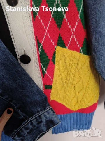 Дамско плетено яке (жилетка), снимка 4 - Якета - 53709820