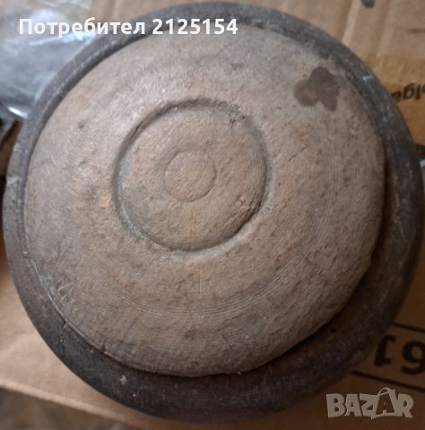 Стара битова дървена купа с капак., снимка 1 - Антикварни и старинни предмети - 46082345