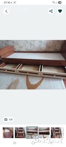 Детско легло 190 с три чекмеджета , снимка 2 - Спални и легла - 54101557