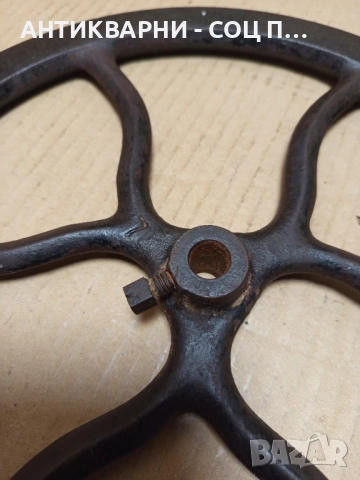 Старо Метално Колело От Стара Шевна Машина., снимка 6 - Антикварни и старинни предмети - 51610320