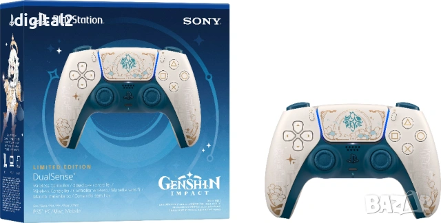 Kонтролер Sony DualSense - Genshin Impact, Limited Edition ,Ps5 ,Нов, снимка 7 - PlayStation конзоли - 53627181