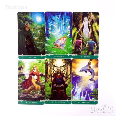 Таро: Universal Celtic Tarot & Green Witch Tarot & Modern Spellcasters, снимка 18 - Карти за игра - 33762823