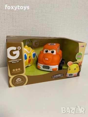 Радиоуправляема анимационна кола в оранжево, снимка 2 - Коли, камиони, мотори, писти - 53047111