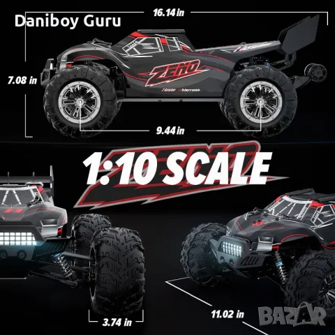 RC  CAR 1:10 Hosim  ZENO X05  Monster Truck  4WD, снимка 6 - Коли, камиони, мотори, писти - 49224841