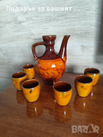 Керамичен сервиз, бърдуче,солничка за битов кът., снимка 4 - Чаши - 53573646