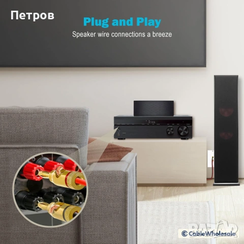 Банан щекери конектори за тонколони, снимка 3 - Тонколони - 53381097