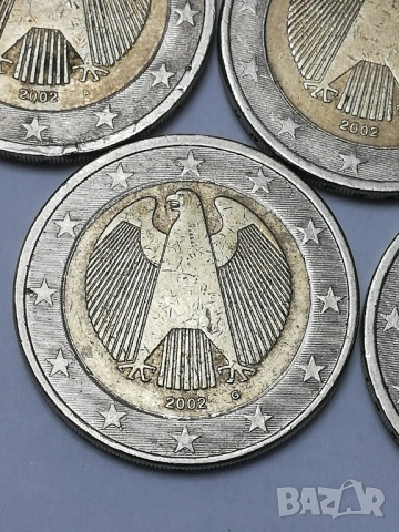 пълен лот 2 евро Германия 2002 г. букви A;D;F;G;J, снимка 5 - Нумизматика и бонистика - 53079572