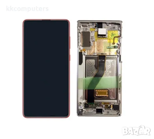 LCD Дисплей за Samsung SM-N770F Note 10 Lite / GH82-22055A / Тъч скрийн / Черен / Оригинал Service P, снимка 1 - Резервни части за телефони - 32537887