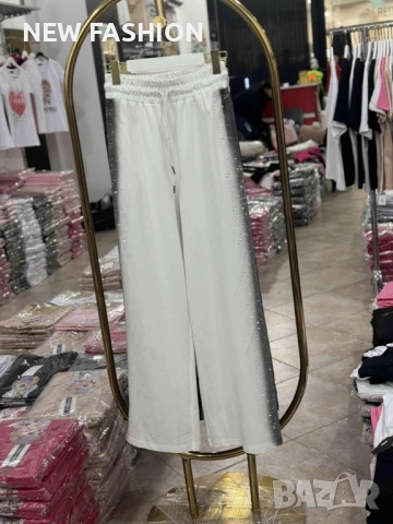 Дамски Панталон с Камъни - L ✨