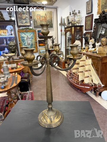 Бронзов свещник с пет звена. №7890