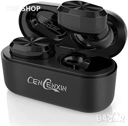 Нови Безжични слушалки Спортни с кутия за зареждане Earbuds за музика