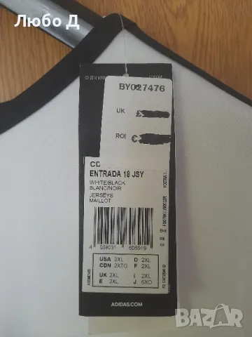 Оригинална фланелка Adidas 2XL, снимка 3 - Спортни дрехи, екипи - 47662969