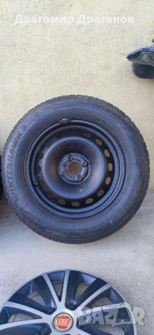 Продавам Джанти с гуми и тасове за Фиат, снимка 4 - Гуми и джанти - 45482986
