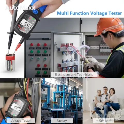 Тестер за напрежение Електрически тестер AC DC 600V Тип писалка Цифров мултицет Измерва напрежение, снимка 4 - Други инструменти - 46849566