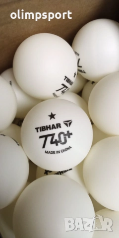 топчета за тенис на маса tibhar t40+ * бели 