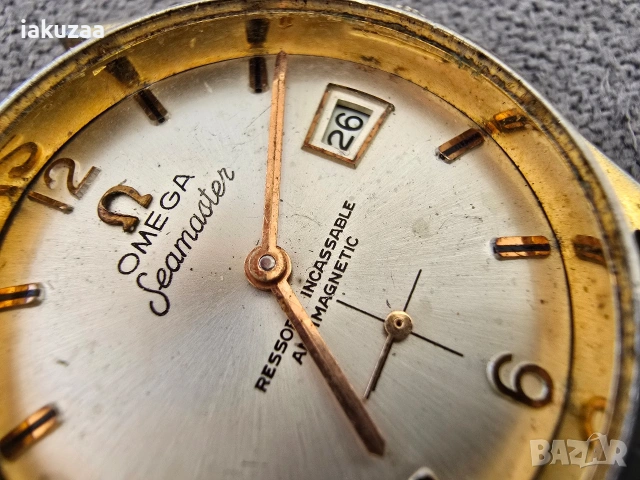 Оригинален Винтидж часовник Omega Seamaster от 50-те, снимка 2 - Антикварни и старинни предмети - 53108943