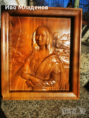 Машинна дърворезба на "Мона Лиза" 