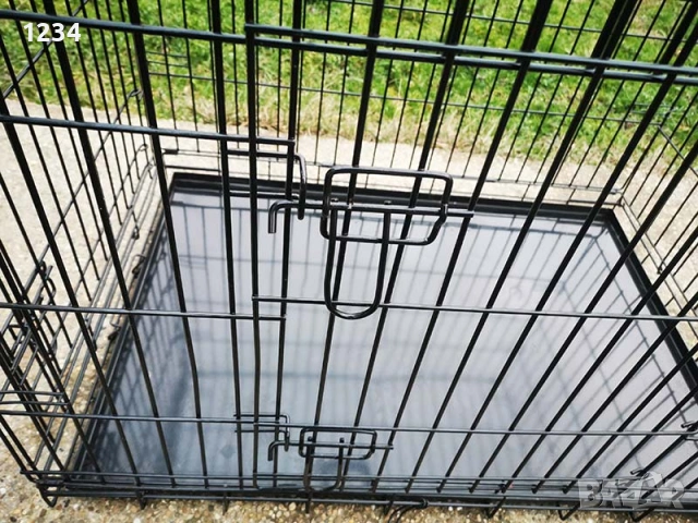 НОВА солидна транспортна клетка метална сгъваема 91x62x67cm Ellie-Bo за куче, стационар, снимка 3 - За кучета - 53625002