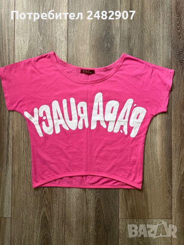 Къса дамска блуза, снимка 2 - Тениски - 53641971