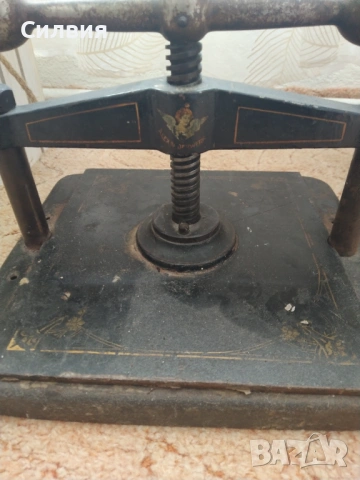 Ретро печатарска преса, снимка 2 - Антикварни и старинни предмети - 53074009