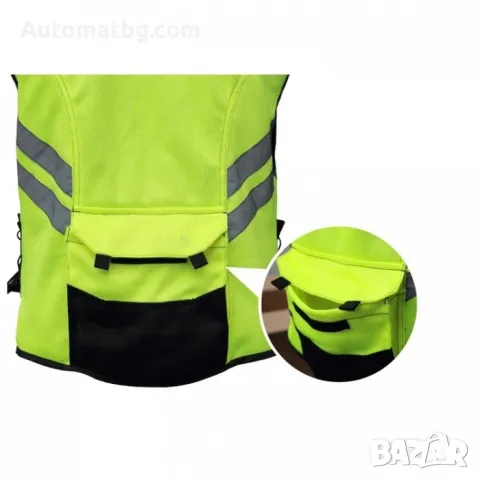 Светлоотразителна жилетка Automat, За мотористи и велосипедисти, снимка 4 - Аксесоари и консумативи - 49623841