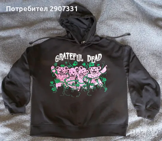 суичър с качулка (hoodie) групи Greatful Dead, снимка 1 - Суичъри - 49263556