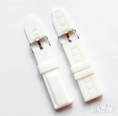 НОВА БЯЛА КАИШКА ОТ ЕСТЕСТВЕНА КОЖА.БЕЛИ КАИШКИ ЗА ЧАСОВНИЦИ.BIALA KAISHKA BQLA KAI{KA WHITE STRAP, снимка 9 - Каишки за часовници - 37700150