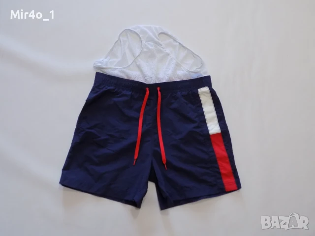 Къси панталони tommy hilfiger шорти гащета бански плажни екип оригинал мъжки M, снимка 5 - Спортни дрехи, екипи - 50555018