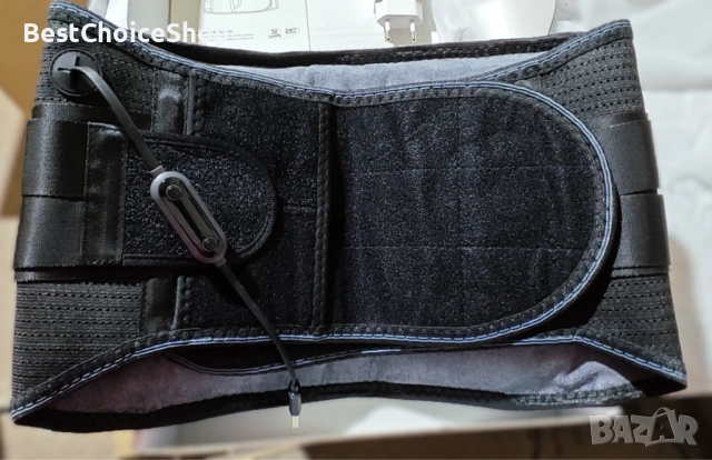 Нагревател и масаж за кръст с 3 режима на нагряване и 4 режима на масаж, размер М, снимка 2 - Други спортове - 53364358